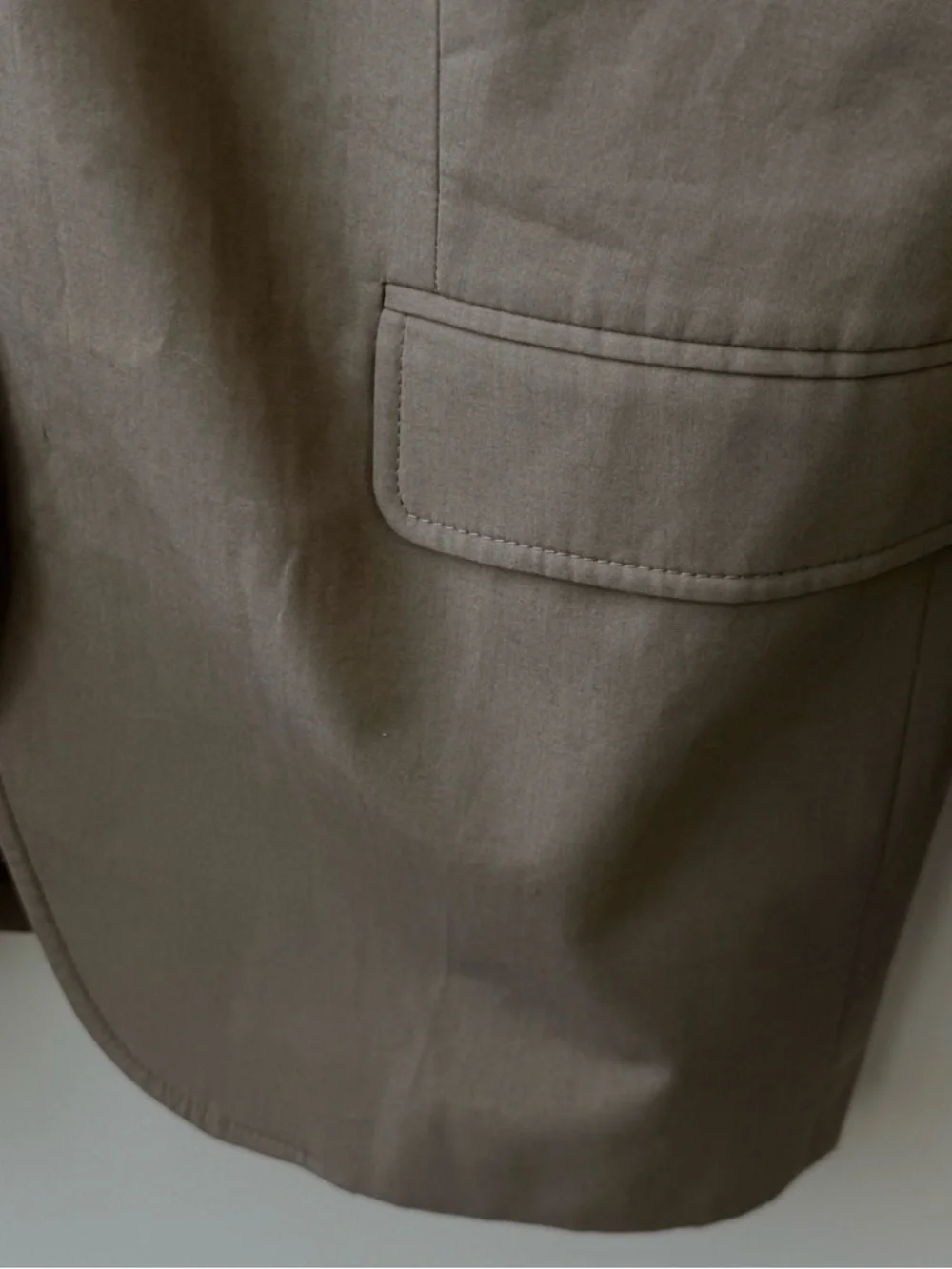 REISS Hope Single Breasted‎ Cotton Blazer Taupe size 12